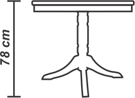 Masă Nisa 80 cm